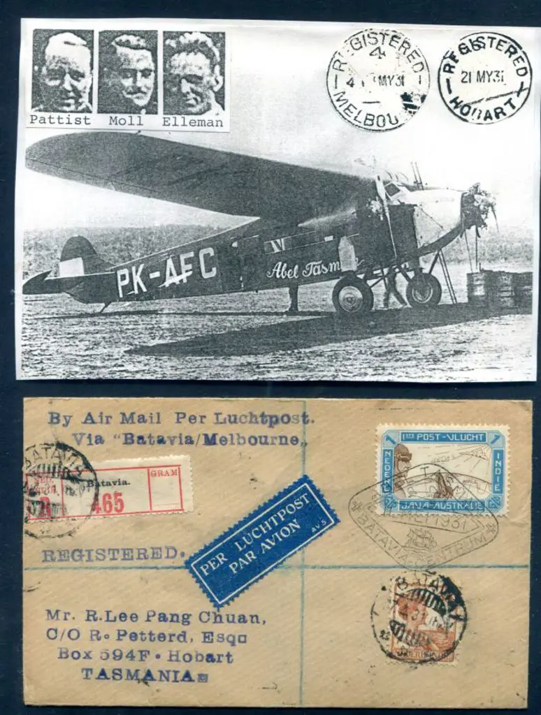 1931 (30th Apr) Java to Australia extension ... Image 1++
