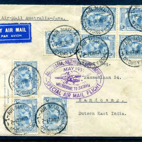 1931 (22nd May) Australia to Java addressed to ...