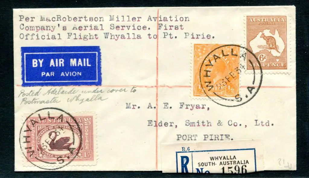 1931 (24th Nov) Sydney to Brisbane endorsed "1st ... Image 1++