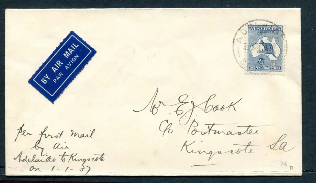 1937 (1st Jan) Adelaide to American River ... Image 1++