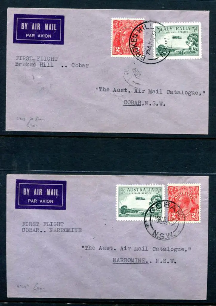 1937 (14th Apr) Broken Hill to Cobar & Cobar to ... Image 1++