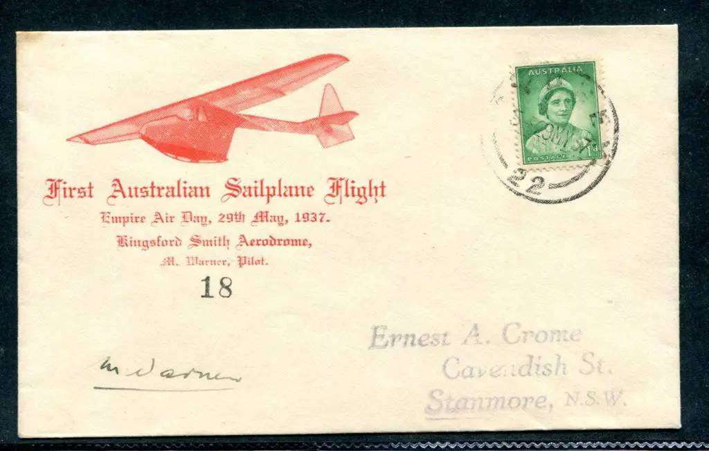 1937 (29th May) "First Australian Sailplane Flight ... Image 1++