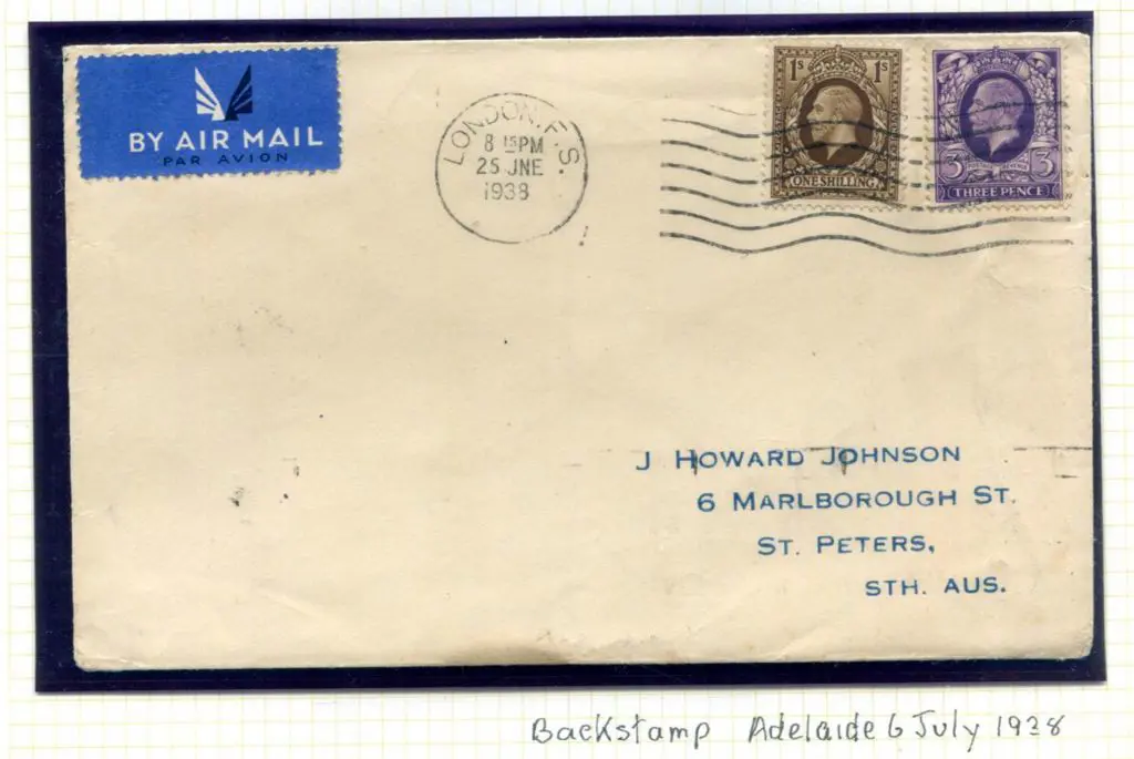 1938 (26th June) England to Australian "All The ... Image 1++