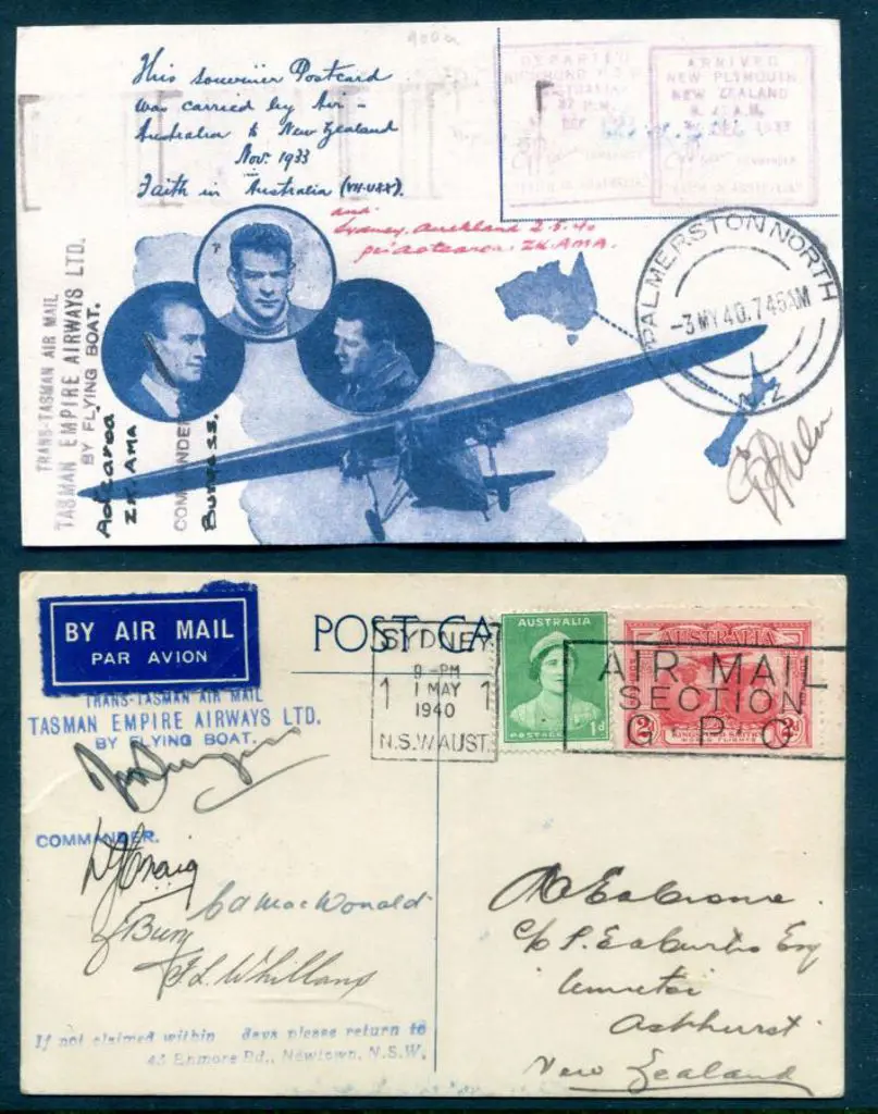 1940 (30th Apr) Australia to NZ TEAL first regular ... Image 1++