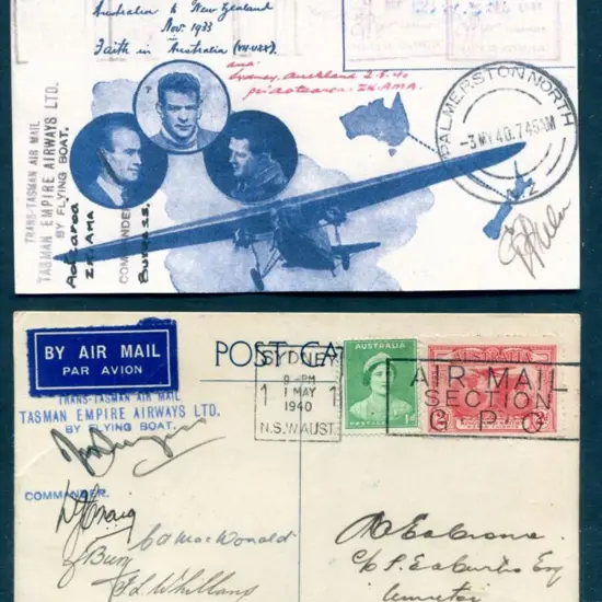 1940 (30th Apr) Australia to NZ TEAL first regular ...