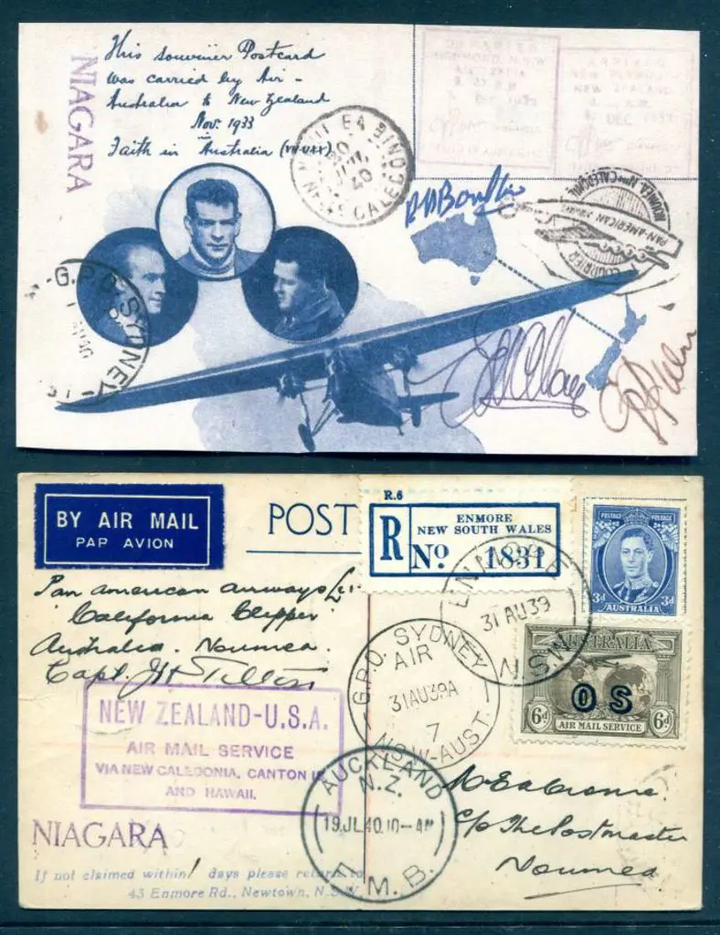 1940 (16th July) Australia to Noumea intermediate ... Image 1++