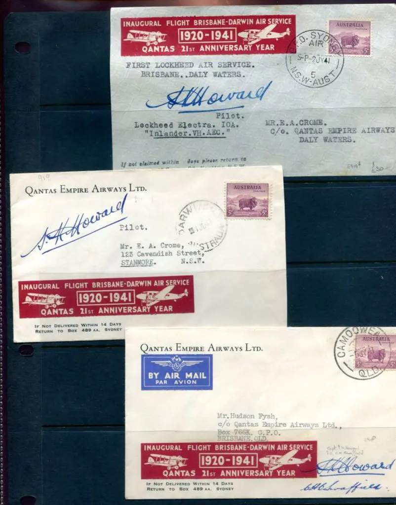 1941 (3rd July) Darwin to Brisbane & Brisbane to ... Image 1++