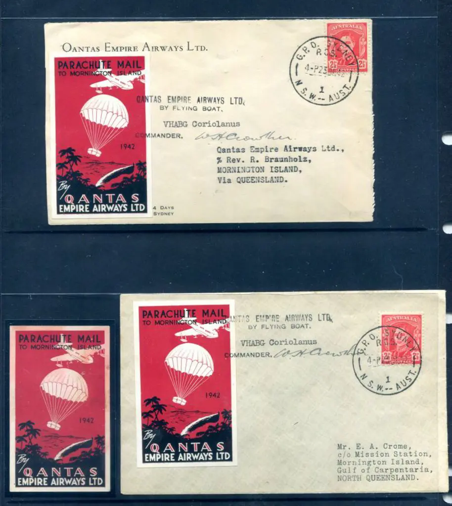 1942 (23rd Dec) Sydney to Mornington Island Qantas ... Image 1++