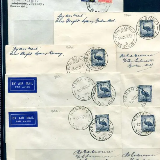 1943 (25th Oct) ANA Melbourne to Broken Hill ...
