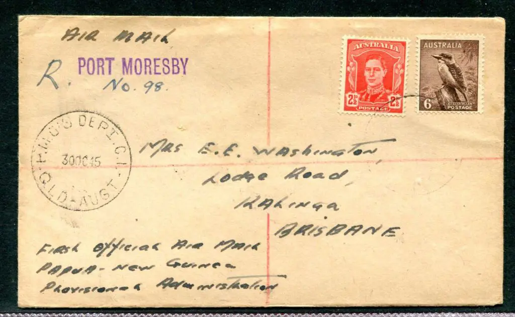 1945 (30th Oct) Port Moresby to Brisbane First ... Image 1++