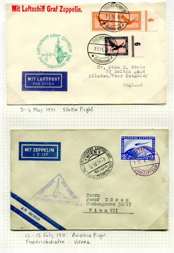 LZ127-106 Stettin Flight May 3-4, 1931 cover to ... Image 1++