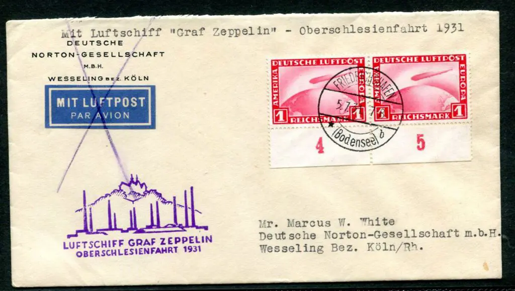 LZ127-122AS Upper Silesia Flight July 5 1931 with ... Image 1++
