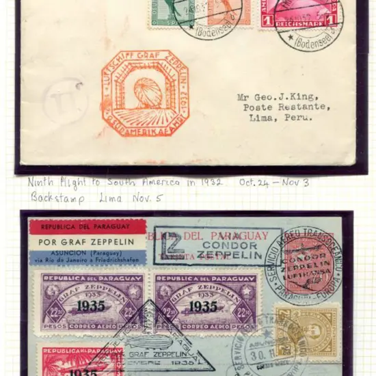 LZ127-174A 9th S. America Flight Oct 24-27 1932 ...