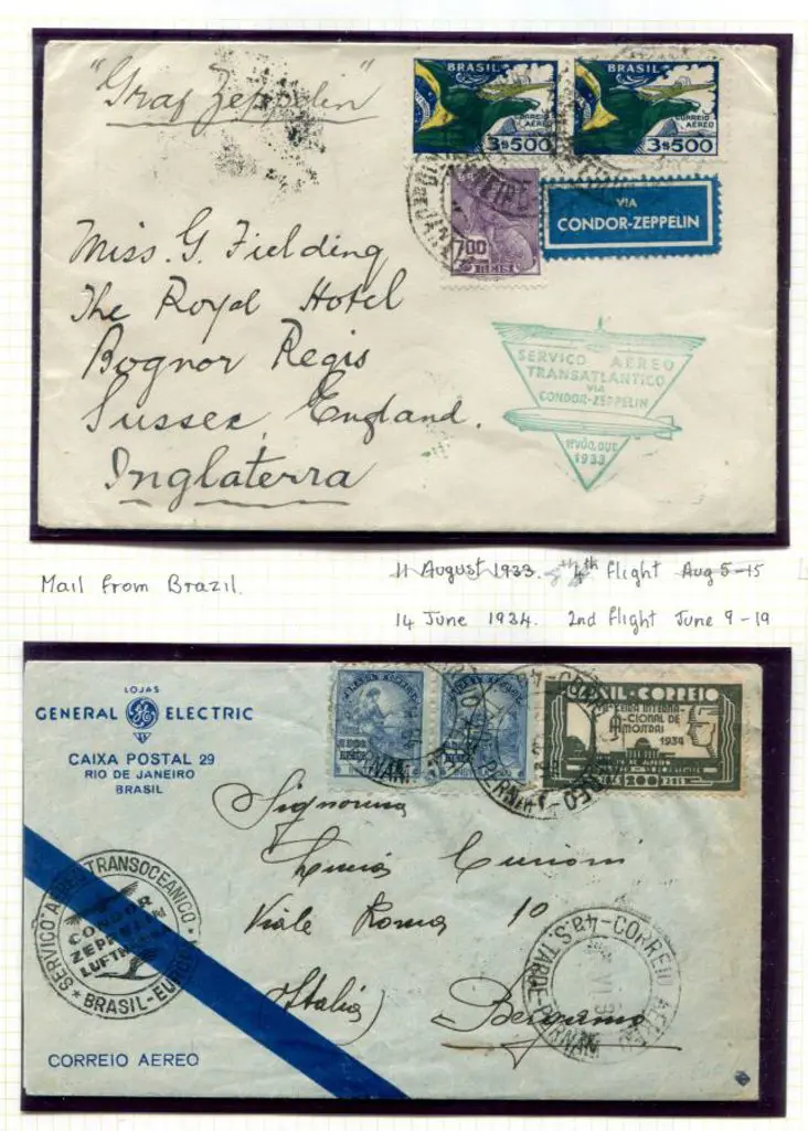 LZ127-196A 8th S. America Flight cover Oct 4 1933, ... Image 1++
