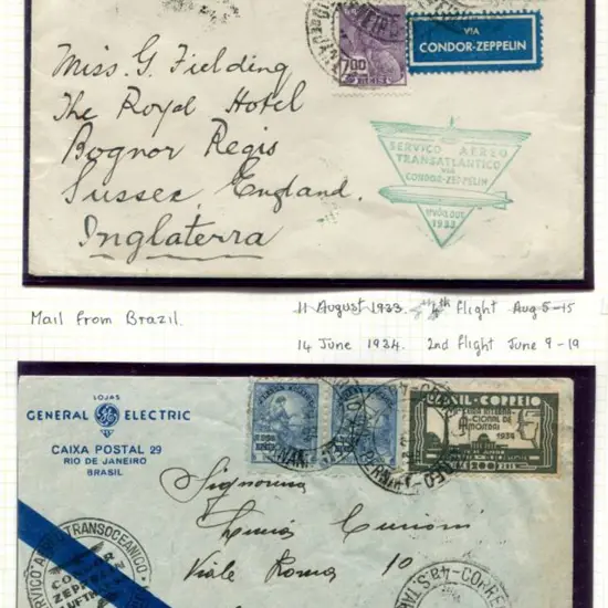 LZ127-196A 8th S. America Flight cover Oct 4 1933, ...