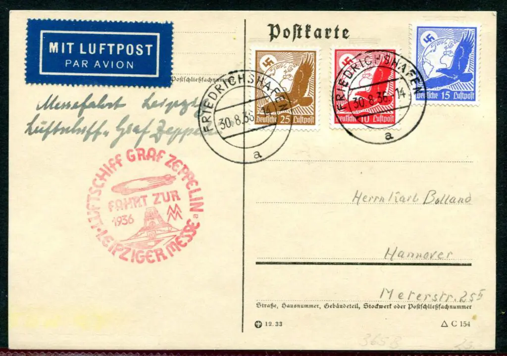 LZ127-264A Flight to Leipzigfair Aug 30-31 1926 ... Image 1++