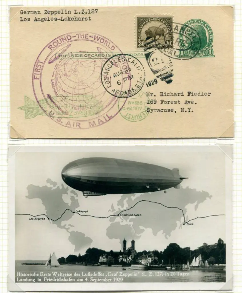 LZ127-28 Los Angeles-Lakehurst leg of "First Round ... Image 1++