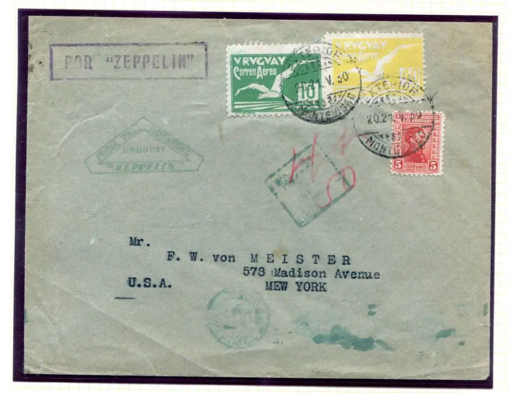 LZ127-49D First South America Flight cover with ... Image 1++