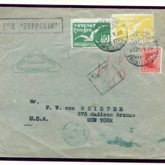 LZ127-49D First South America Flight cover with ...
