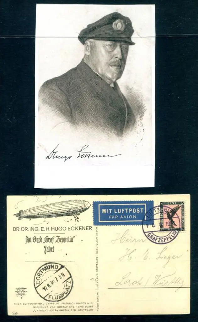 LZ127-66C Aug 10-11 1930 Dortmund illust flight ... Image 1++