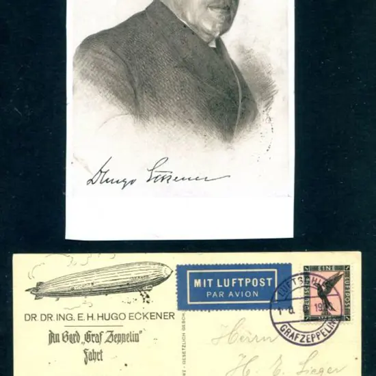 LZ127-66C Aug 10-11 1930 Dortmund illust flight ...