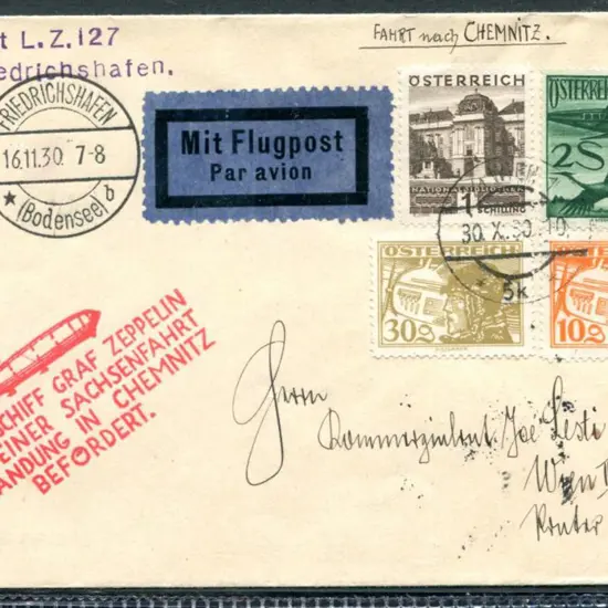 LZ127-98 Nov 16 1930 Saxony Flight from ...