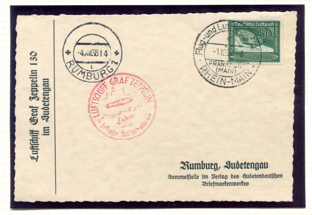 LZ130-9A Graf Zeppelin II Sudetenland Flight Dec ... Image 1++