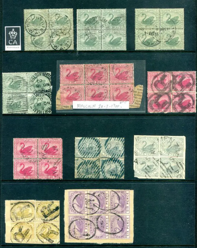 1885-1912 used blocks accumulation noting C/A wmk ... Image 1++