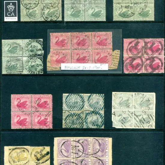 1885-1912 used blocks accumulation noting C/A wmk ...