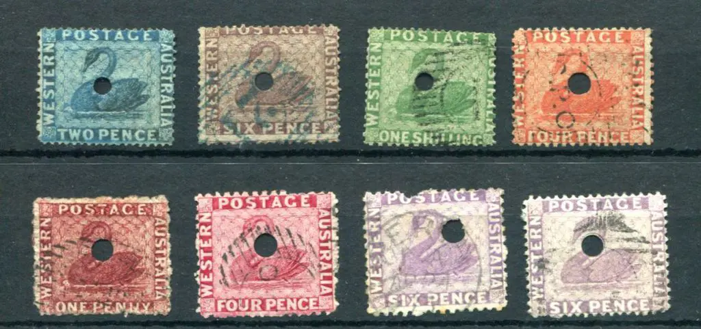 Commissariat Punctures on 1861 2d blue clean-cut ... Image 1++