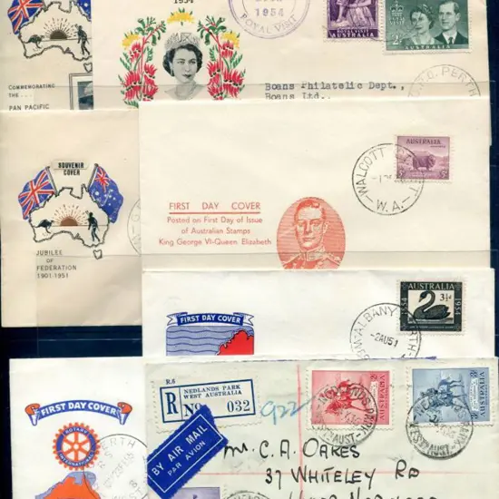 First Day Covers 1936-1951 selection noting 2 ...