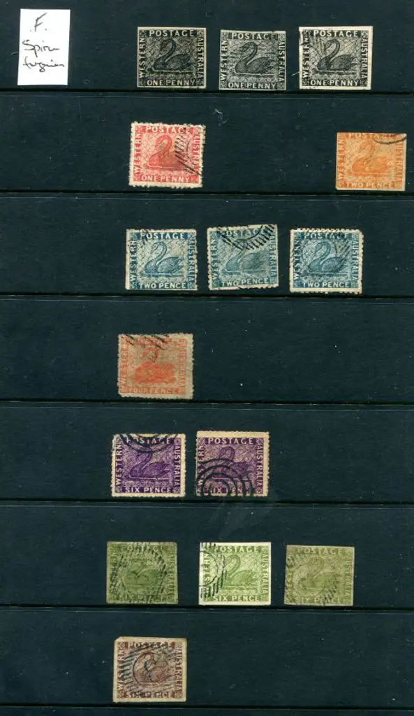 Forgeries Various swan types noting 1d black ... Image 1++