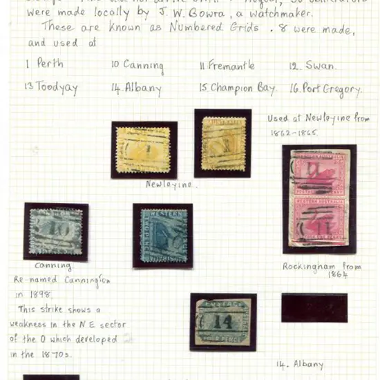 Numbered Grids Album page with Number 1 on 1d ...