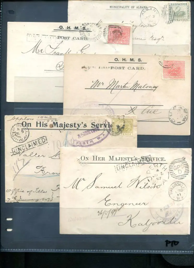 Official Mail 1890-1963 selection of covers noting ... Image 1++