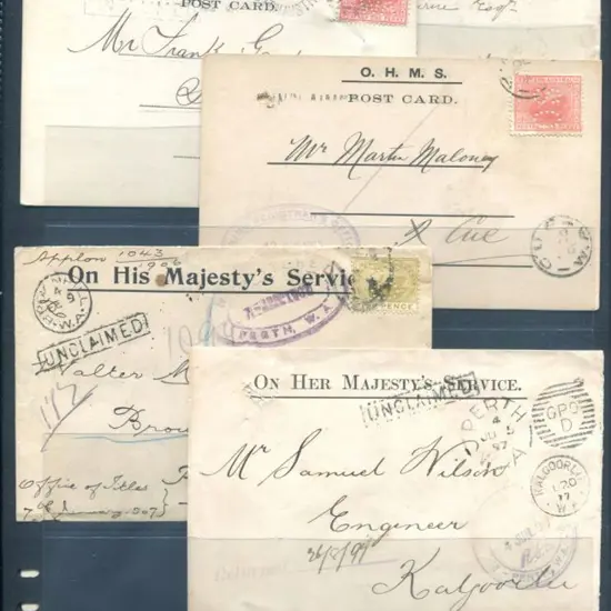 Official Mail 1890-1963 selection of covers noting ...
