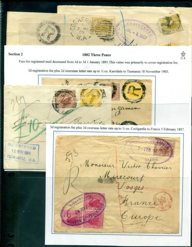 Registered Mail 1897-1905 covers x 12 in very ... Image 1++