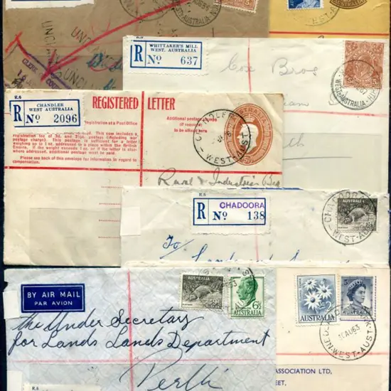 Registered Mail 1936-1970 quality group with 1936 ...