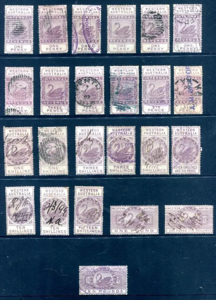 Revenues 1881-1903 Internal Revenue duty stamps ... Image 1++