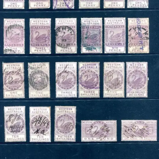 Revenues 1881-1903 Internal Revenue duty stamps ...
