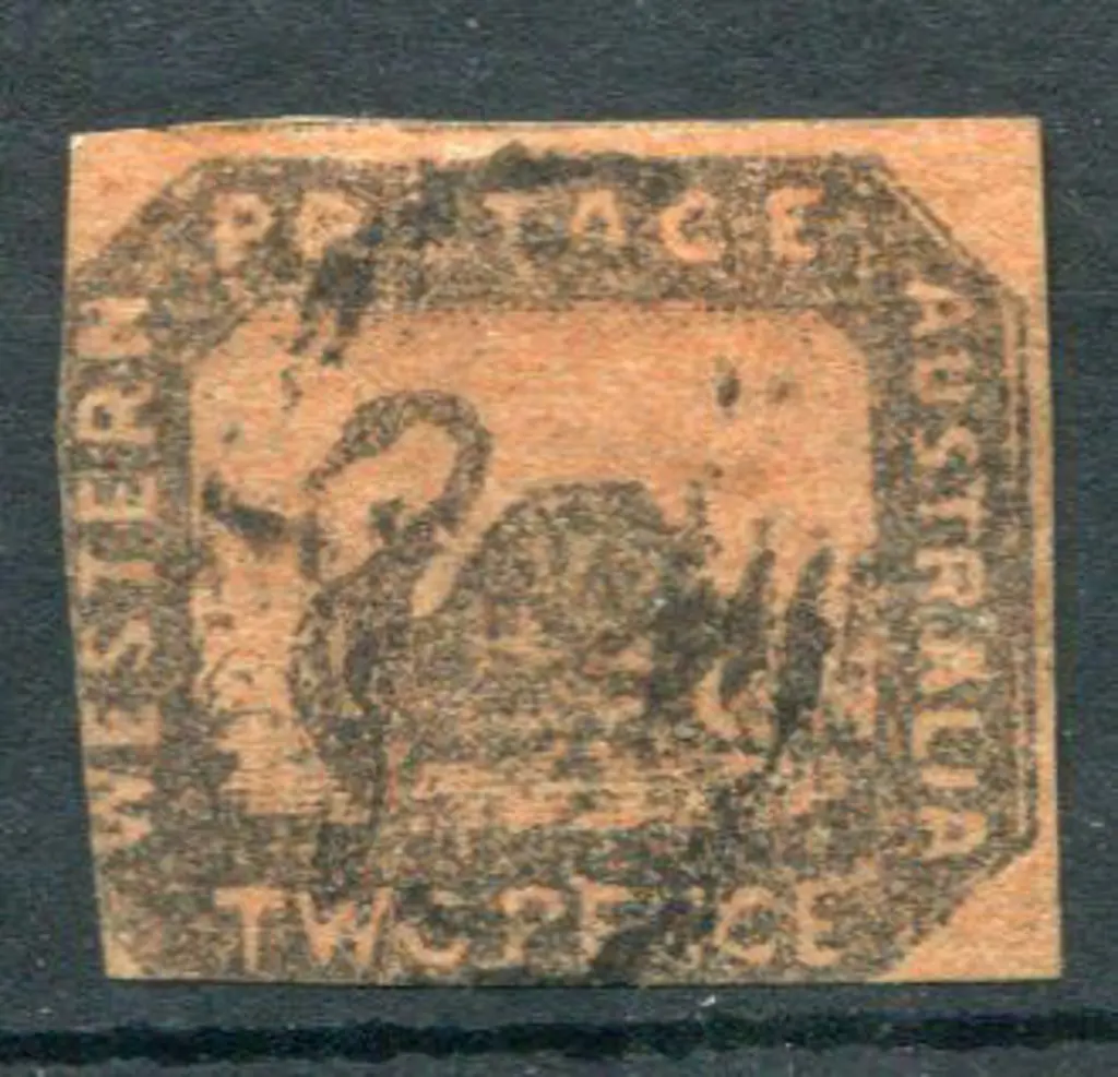 1857 2d brown-black on red with good to large ... Image 1++