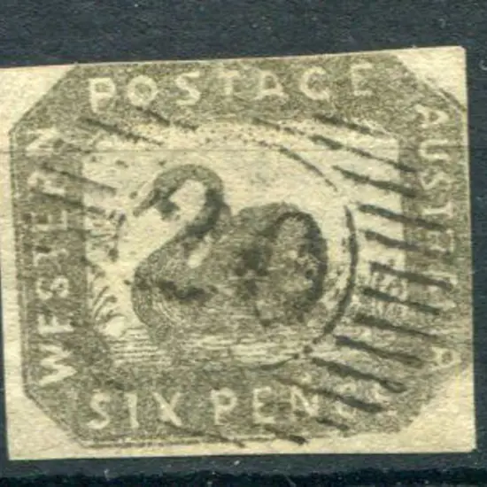 1857 6d grey-black Hillman with 4 close margins ...