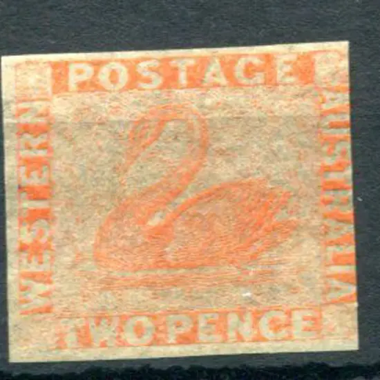 1860 2d orange-vermilion with 3 fine margins, just ...
