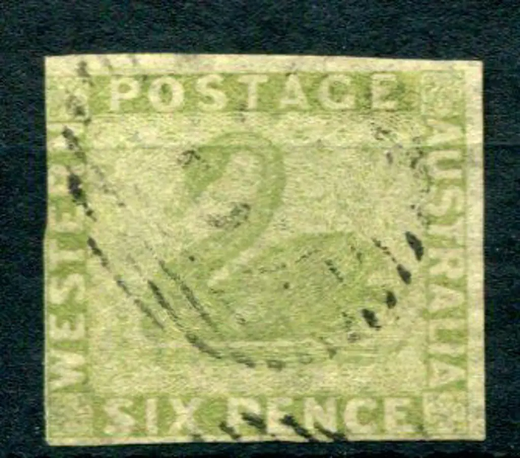 1861 6d sage-green with 3 clear margins, just ... Image 1++