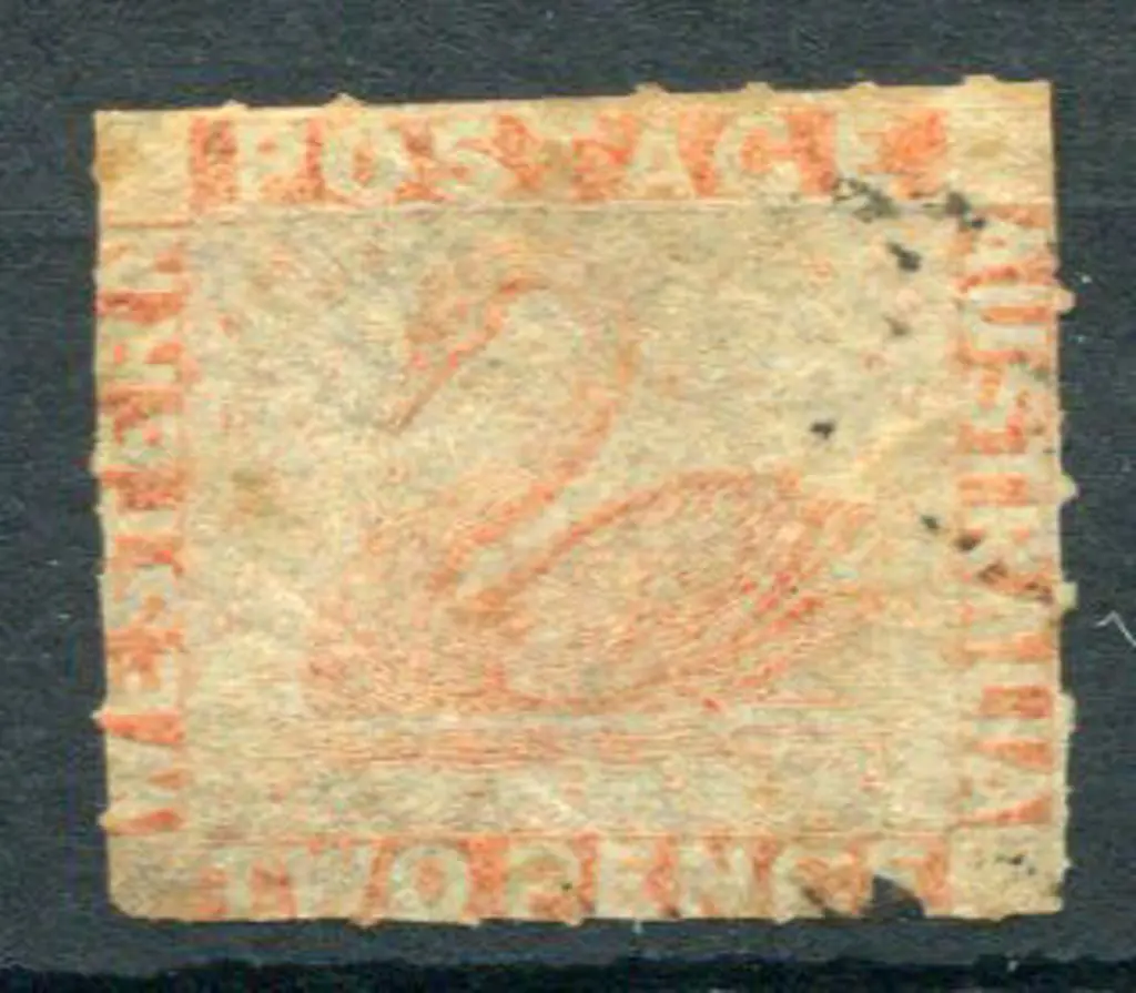 1860 2d pale orange rouletted on all sides. Used ... Image 1++