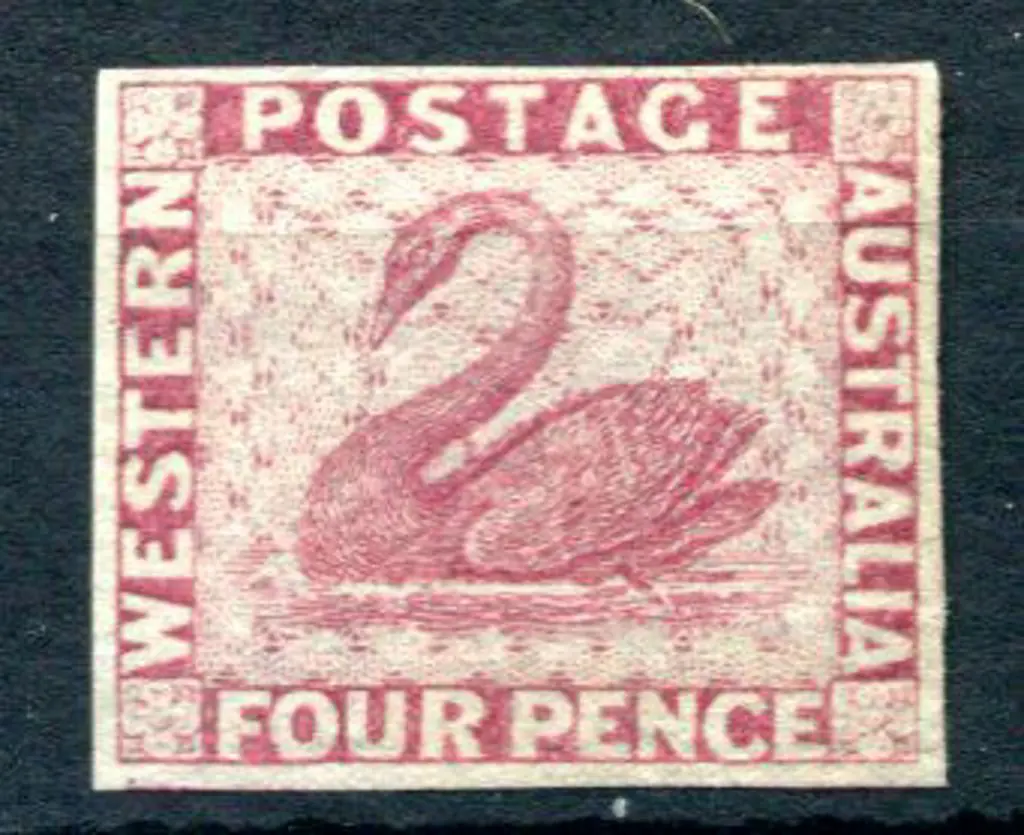 1861 4d dull claret Perkins Bacon plate proof ... Image 1++