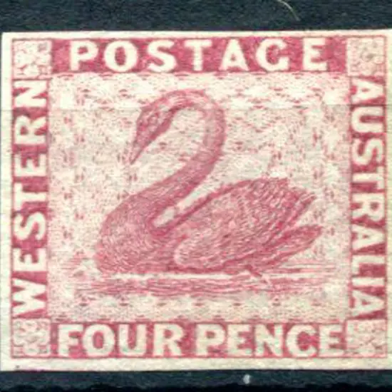 1861 4d dull claret Perkins Bacon plate proof ...