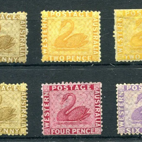 1864 Crown/CC wmk, perf. 12½ group consisting 1d ...