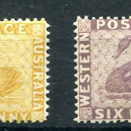 1882 1d yellow-ochre with crown to right of CA ...