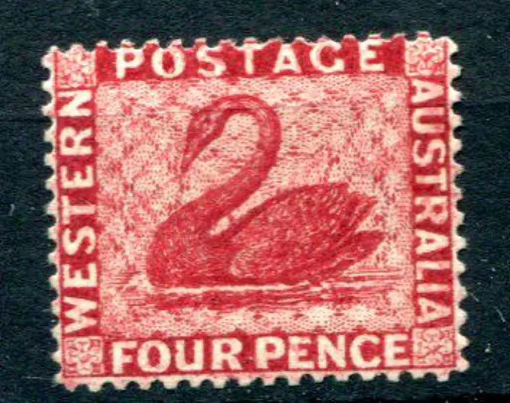 1882/85 4d carmine, CA wmk, perf. 14. MNG. SG 78, ... Image 1++