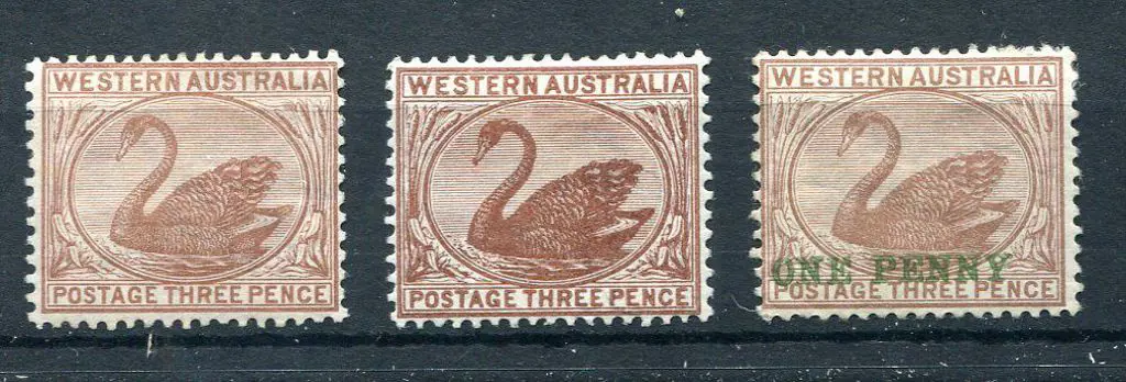 1882 3d brown, CR/CA wmk x 3 MLH (SG 86 & 87) MLH ... Image 1++